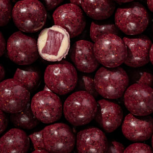 BOX THE ORIGINAL Dark Raspberry vingummi med mørk chokolade