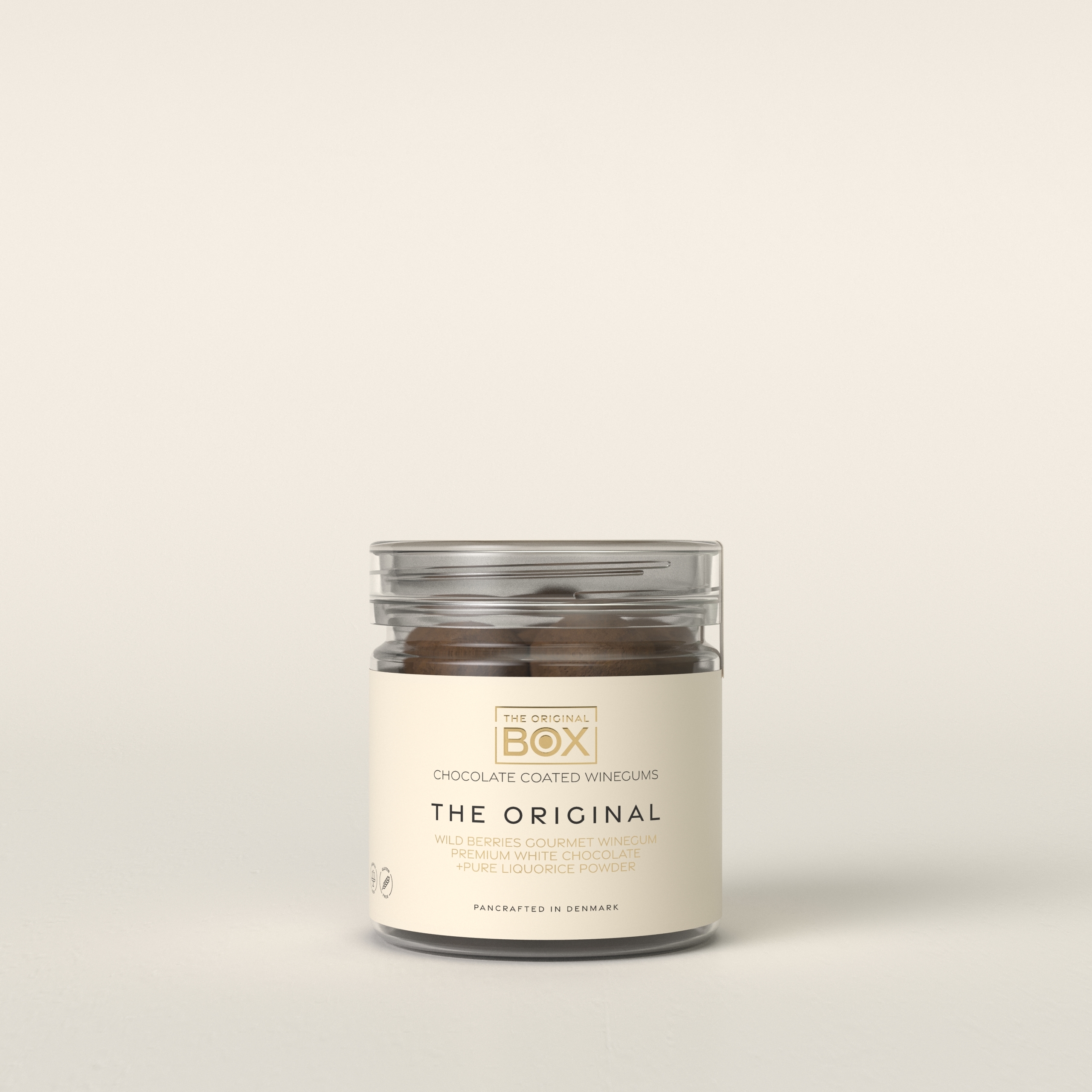 BOX THE ORIGINAL vingummi med hvid chokolade og lakrids - Billede 2