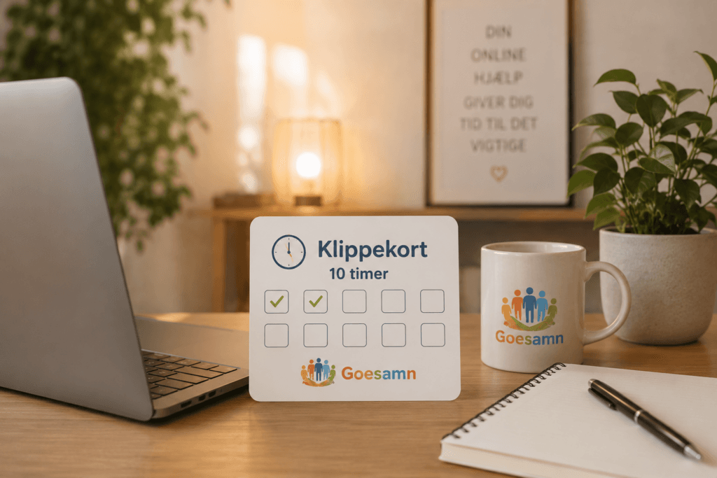 10-timers klippekort til administrativ hjælp