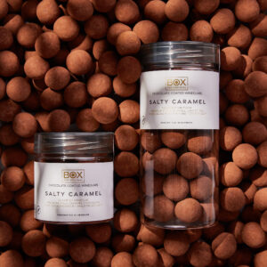 BOX THE ORIGINAL Salty Caramel vingummi med chokolade