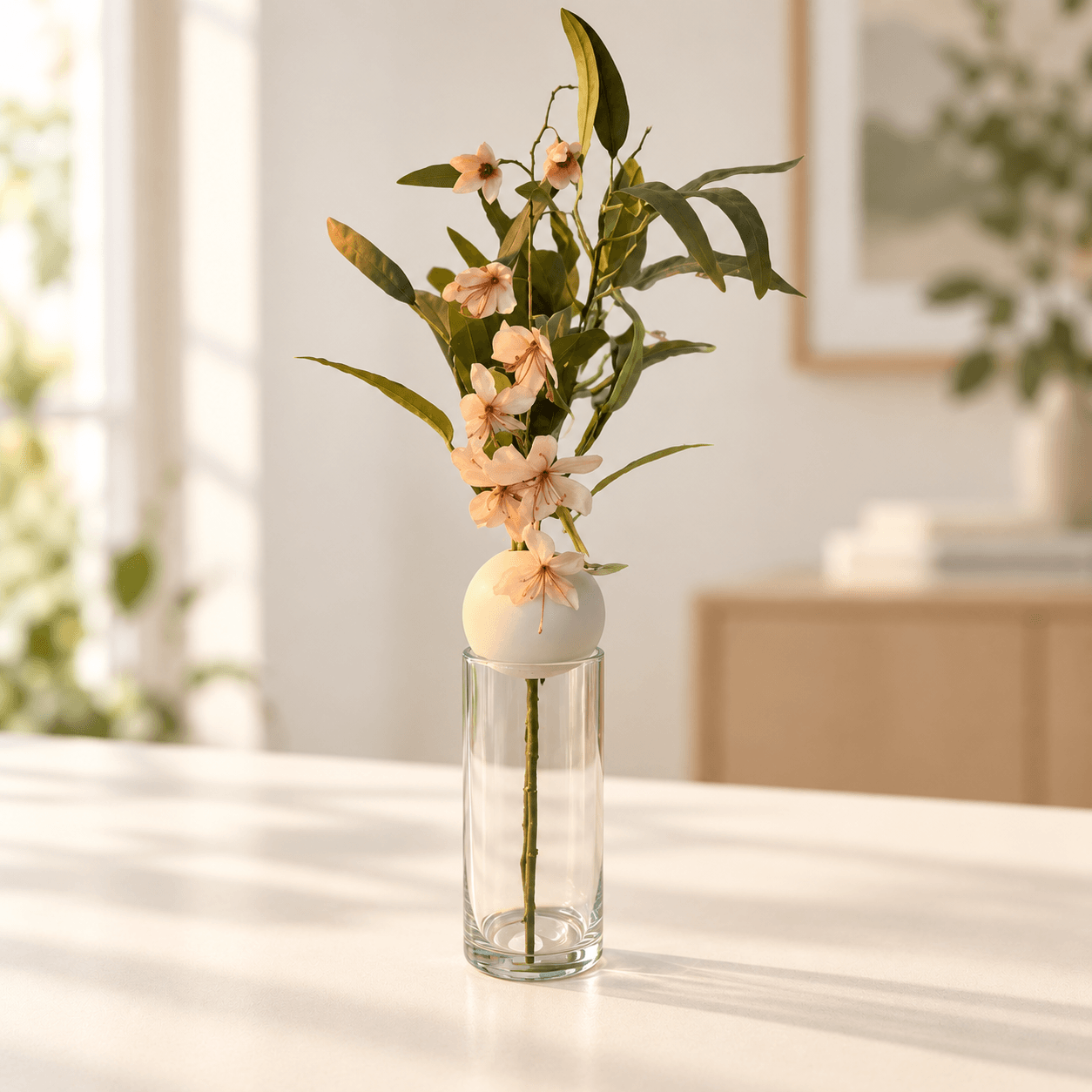 Velkomstgave med kunstige blomster til ny medarbejder Velkomstgave med kunstige blomster til ny medarbejder